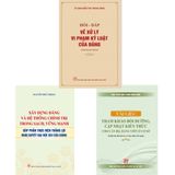  Combo 3 Quyển Xây Dựng Đảng Nhà Nước Của Cố TBT Nguyễn Phú Trọng 