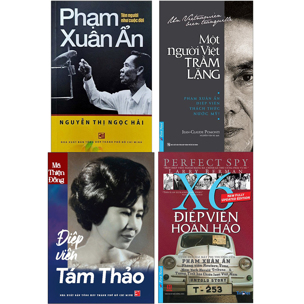 Combo 4 Quyển Điệp Viên H.63 Điệp Viên Tám Thảo + Một Người Việt Trầm Lặng + Phạm Xuân Ẩn Tên Người Như Cuộc Đời + Điệp viên Hoàn Hảo X6