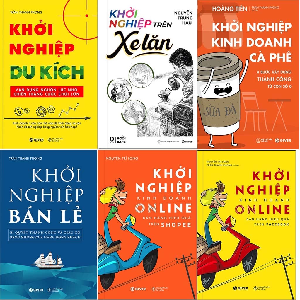 Combo 6 Quyển Về Khởi Nghiệp Kinh Doanh - Nhiều Tác Giả