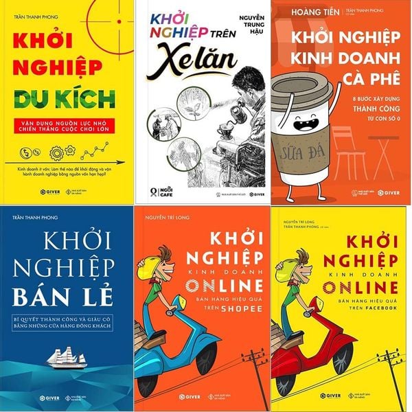  Combo 6 Quyển Về Khởi Nghiệp Kinh Doanh 