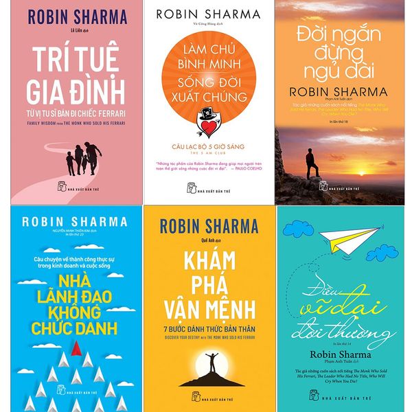  Bộ 6 Sách Hay Nhất Của Robin Sharma 