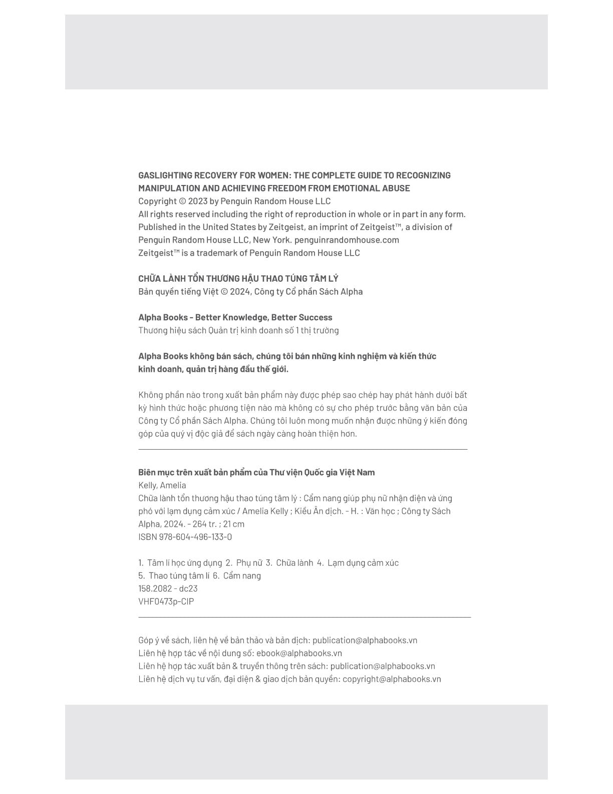 Chữa Lành Tổn Thương Hậu Thao Túng Tâm Lý - Amelia Kelley
