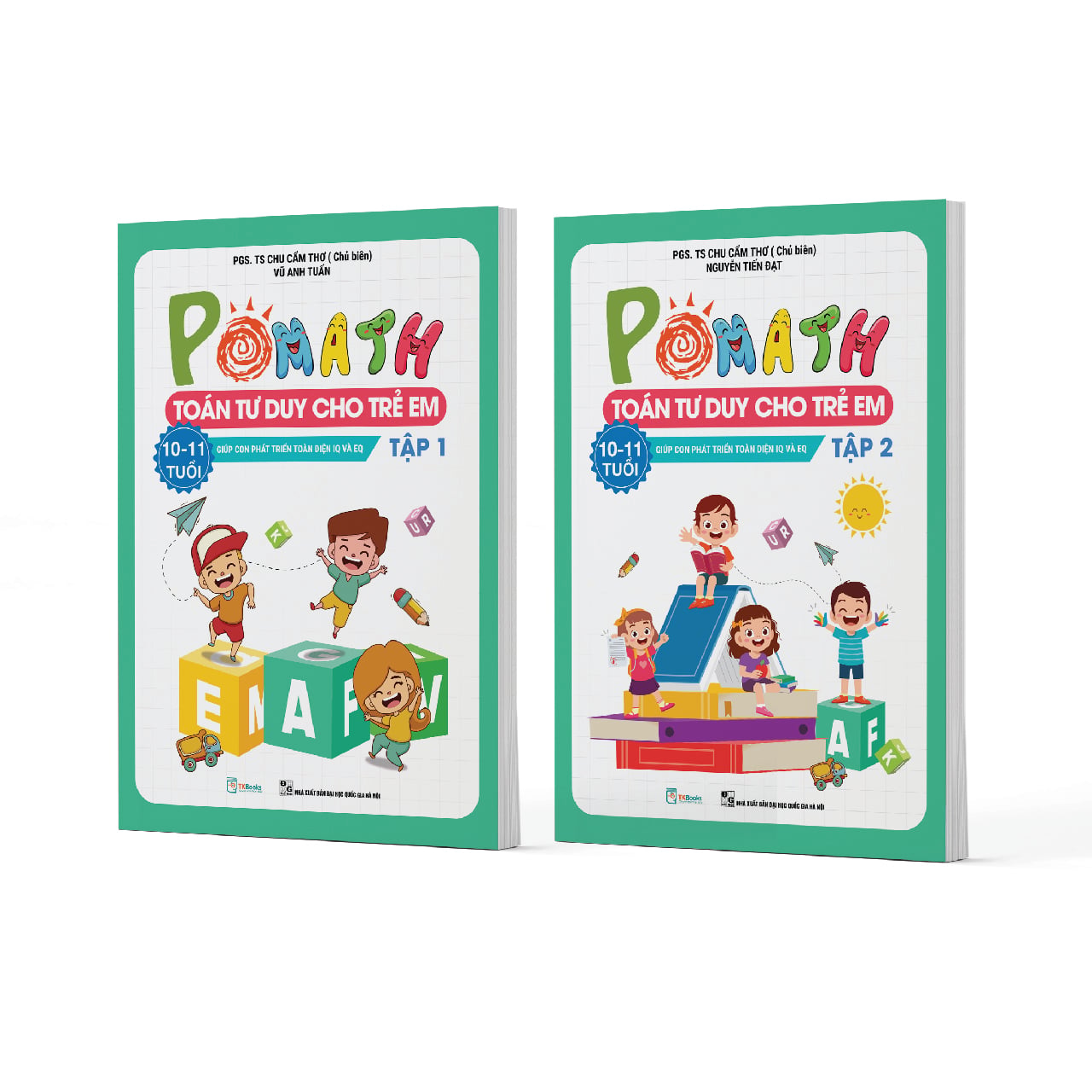 Combo Pomath – Toán Tư Duy Cho Trẻ Em 10 – 11 Tuổi (Tập 1 + 2) - PGS TS Chu Cẩm Thơ