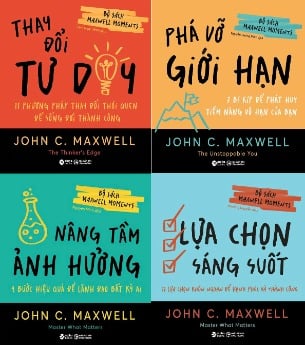 Combo 4 Quyển: Tác Giả John C. Maxwell (Thay Đổi Tư Duy + Phá Vỡ Giới Hạn + Nâng Tầm Ảnh Hưởng + Lựa Chọn Sáng Suốt)