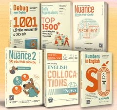 Combo 6 Quyển: Nuance + Nuance 2 + Đọc Tin Không Vấp + Top 1500 + Cách Nói Số Chuẩn + 1001 Lỗi Tiếng Anh Giao Tiếp Và Cách Sửa