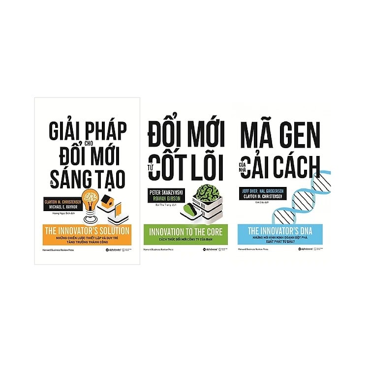 Combo 3 Quyển: Giải Pháp Cho Đổi Mới Sáng Tạo + Mã Gen Của Nhà Cải Cách + Đổi Mới Từ Cốt Lõi
