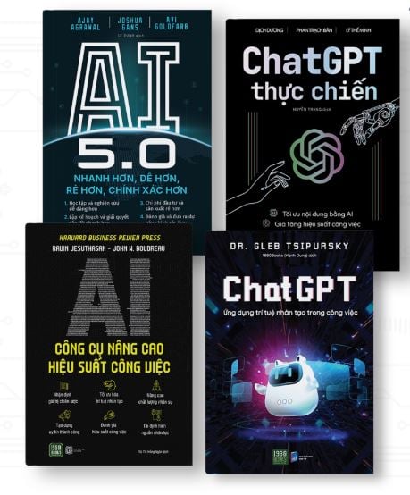 Combo 4 Quyển Làm Chủ Tương Lai: Chat GPT + Chat GPT Thực Chiến + AI + AI 5.0 - Nhiều Tác Giả