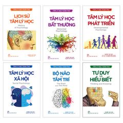 Bộ 6 Quyển Tâm Lý Học Toàn Thư Của NXB Trẻ ( Lịch Sử Tâm Lý Học + Tâm Lý Học Phát Triển + Tâm Lý Học Bất Thường + Tâm Lý Học Xã Hội + Bộ Não Và Tâm Trí + Tư Duy Và Hiểu Biết )
