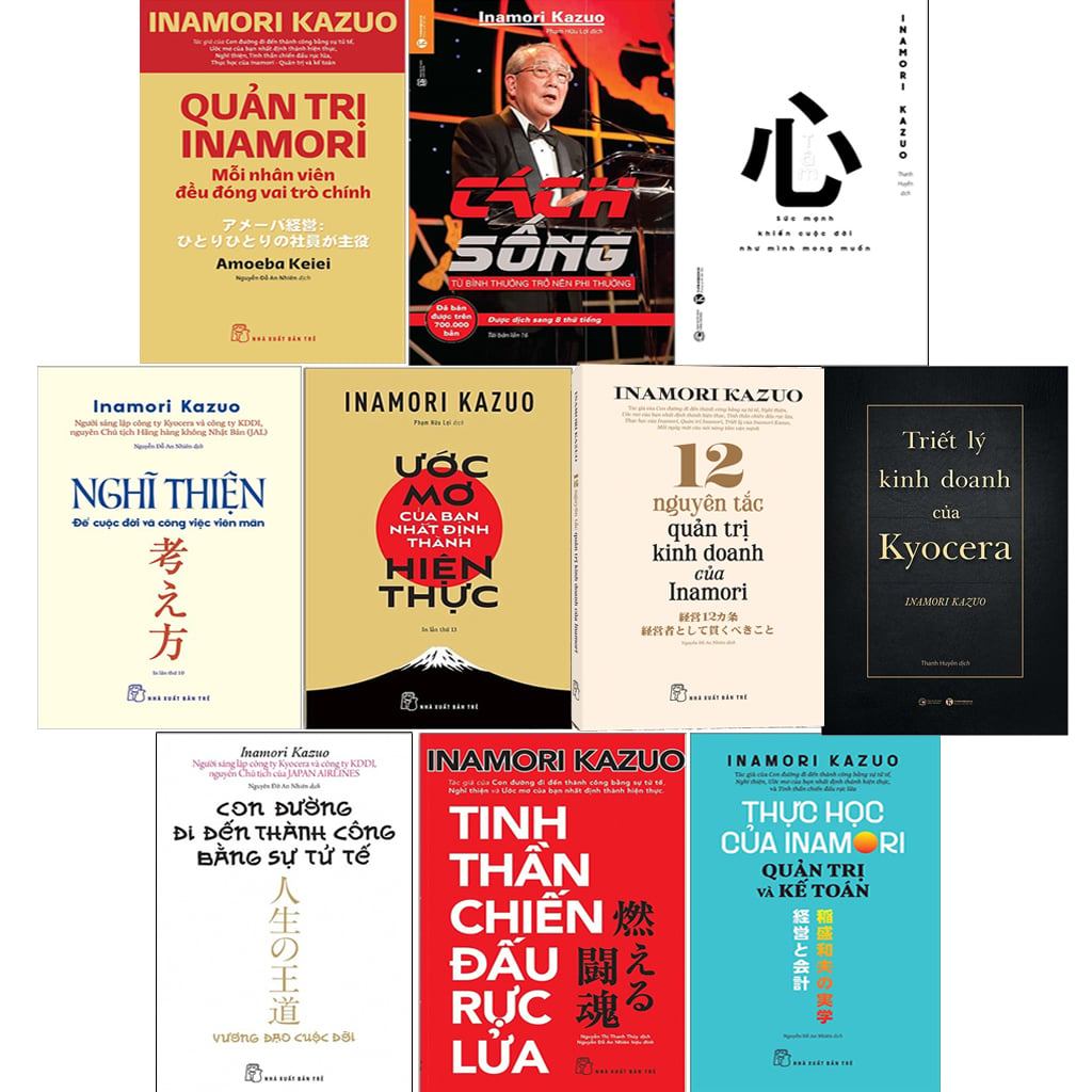 Combo 10 Quyển Sách Hay Của Tác Giả Inamori Kazuo