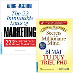 Combo 2 Quyển: 22 Quy Luật Bất Biến Trong Marketing + Bí Mật Tư Duy Triệu Phú