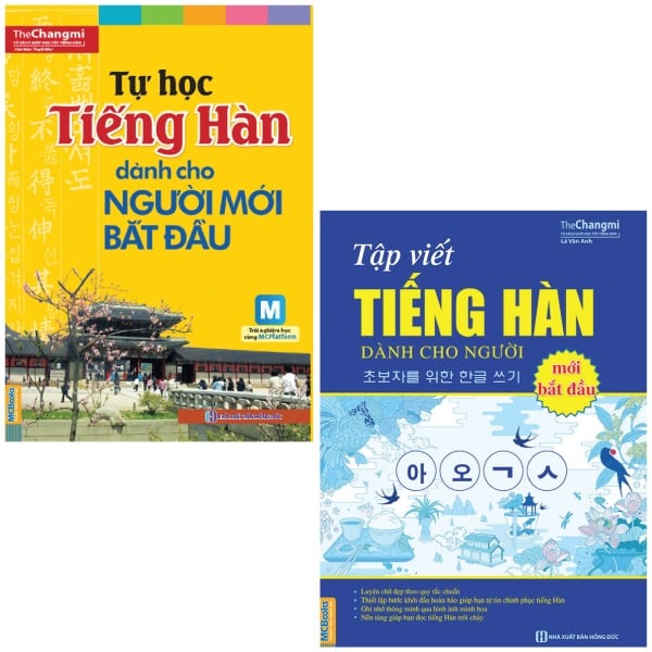 Combo 2 Quyển Tự Học Tiếng Hàn Cho Người Mới Bắt Đầu + Tập Viết Tiếng Hàn Dành Cho Người Mới Bắt Đầu