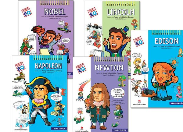  Combo 5 Quyển Danh Nhân Thế Giới ( Edison + Lincoln + Napoleon + Niutơn + Nobel ) 