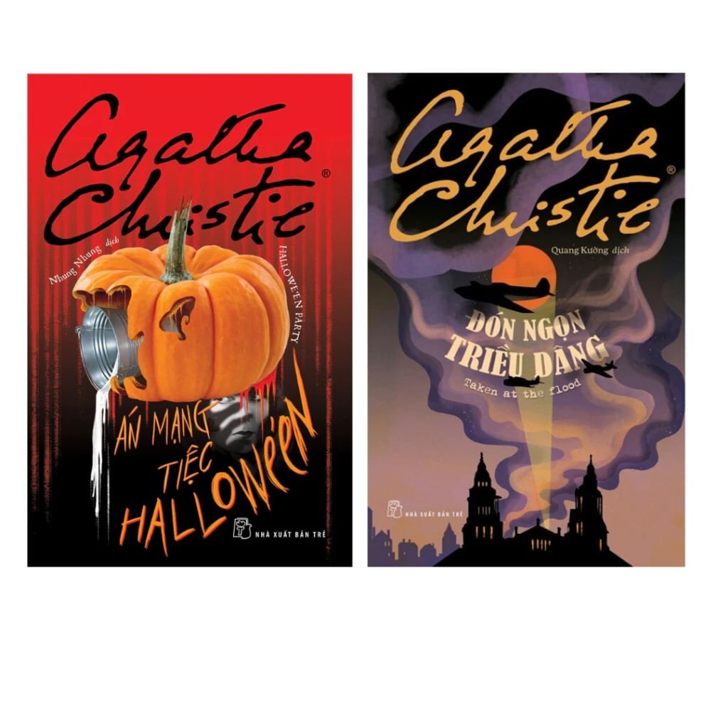 Combo 2 Quyển Tác Giả Agatha Christie ( Án Mạng Tiệc Halloween + Đón Ngọn Triều Dâng ) - Agatha Christie
