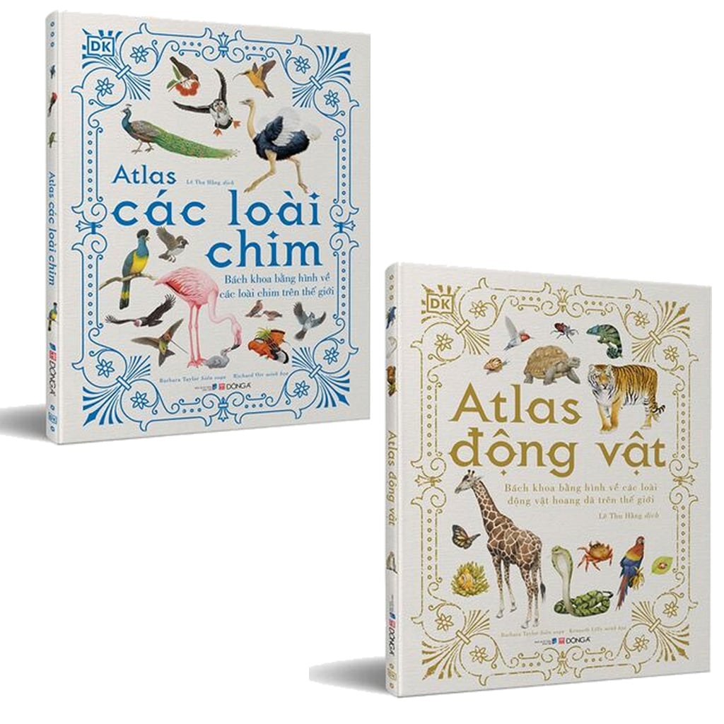 Combo 2 Quyển Atlas Động Vật + Atlas Các Loài Chim - Barbara Taylor, Richard Orr