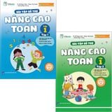  Combo 2 Quyển Bài Tập Bổ Trợ Nâng Cao Toán Lớp 1 (Tập 1 + 2) - Đỗ Ngọc Miên, Phạm Thị Hiền, Hoàng Ngọc Trung 
