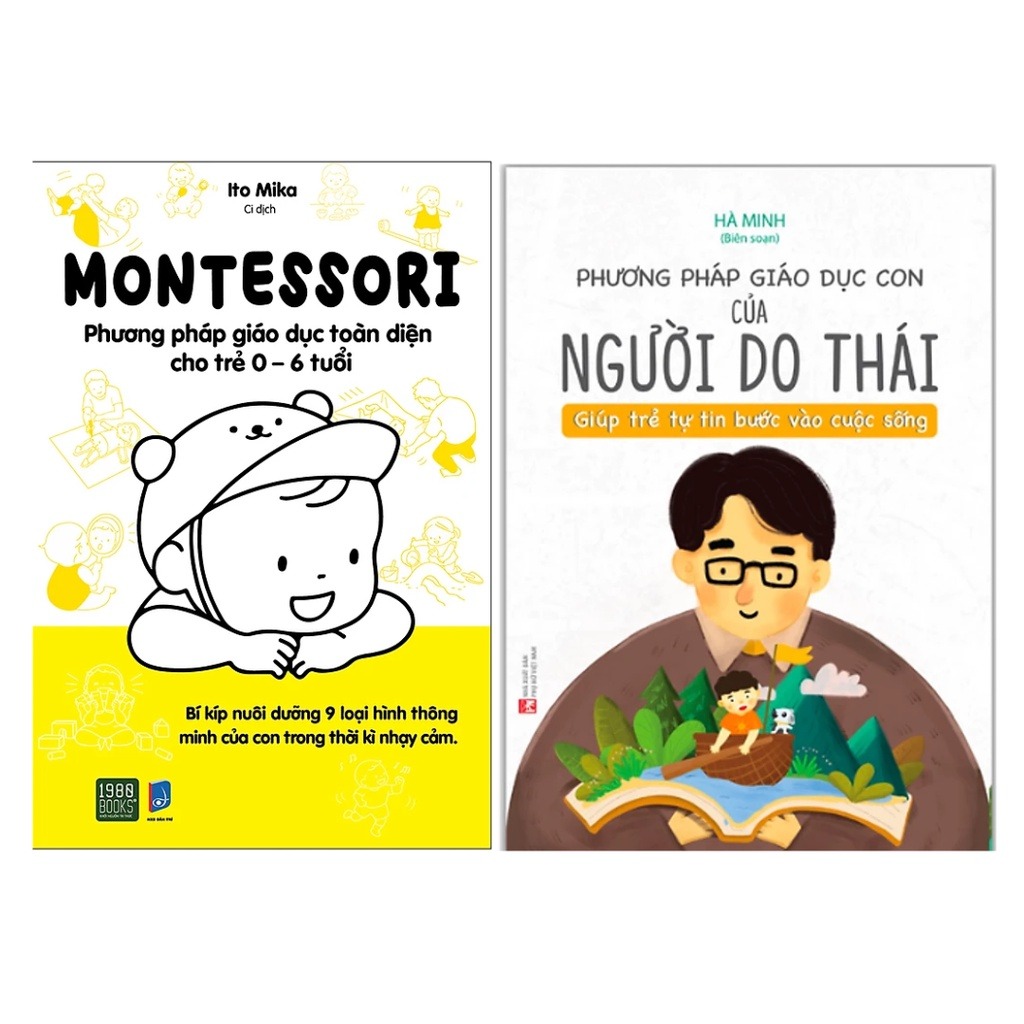 Combo 2 Quyển Montessori – Phương Pháp Giáo Dục Cho Trẻ 0-6 Tuổi + Phương Pháp Giáo Dục Con Của Người Do Thái