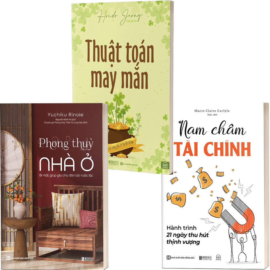 Combo 3 Quyển (Phong Thủy Nhà Ở + Thuật Toán May Mắn + Nam Châm Tài Chính) - Nhiều Tác Giả