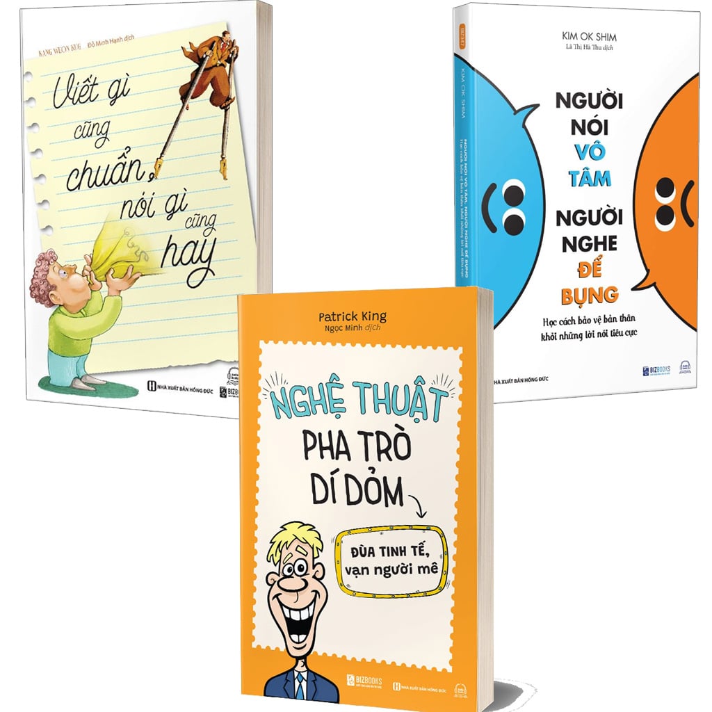 Combo 3 Quyển: Giao Tiếp - Từ Vô Duyên Đến Bậc Thầy Giao Tiếp (Viết Gì Cũng Chuẩn, Nói Gì Cũng Hay + Nghệ Thuật Pha Trò Dí Dỏm - Đùa Tinh Tế Vạn Người Mê + Người Nói Vô Tâm, Người Nghe Để Bụng) - Nhiều Tác Giả