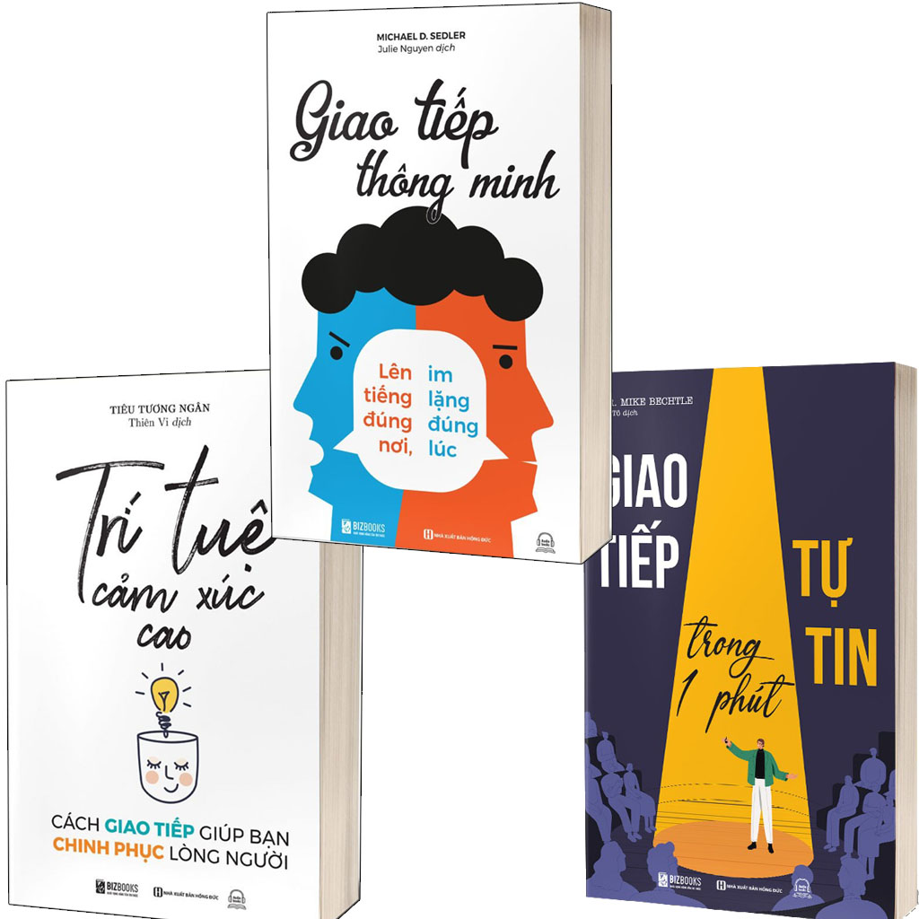 Combo 3 Quyển: Nói Khéo Nói Hay - Một Lời Nói Vạn Người Mê (Trí Tuệ Cảm Xúc Cao + Giao Tiếp Thông Minh + Giao Tiếp Tự Tin Trong Một Phút) - Nhiều Tác Giả