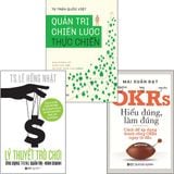  Combo 3 Quyển: Quản Trị Thực Chiến Cho Doanh Nghiệp Việt Nam (Lý Thuyết Trò Chơi Và Ứng Dụng Trong Quản Trị Kinh Doanh + Quản Trị Chiến Lược Thực Chiến + Okrs - Hiểu Đúng, Làm Đúng) 