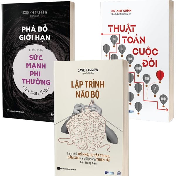  Combo 3 Quyển: Thiết Kế Cuộc Đời Đáng Sống Giúp Bạn Thức Tỉnh Nội Tại Thay Đổi Vận Mệnh (Thuật Toán Cuộc Đời + Phá Bỏ Giới Hạn + Lập Trình Não Bộ) 