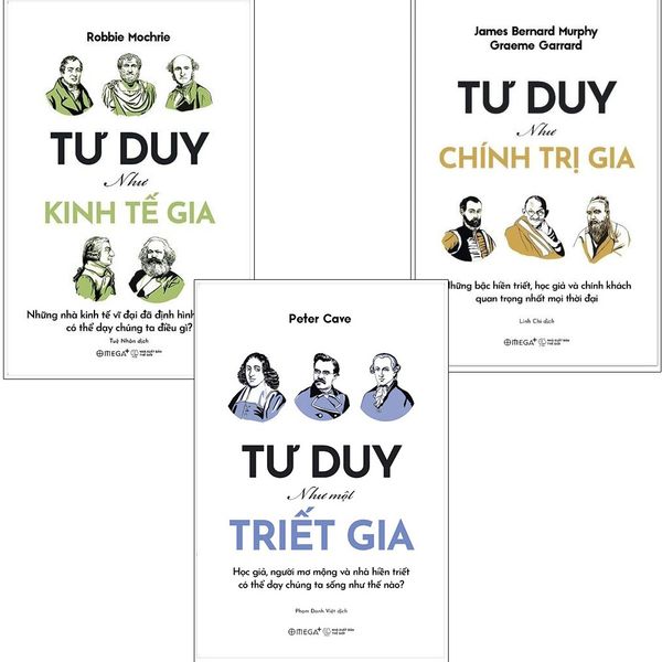  Combo 3 Quyển Tư Duy Như Một Triết Gia + Tư Duy Như Kinh Tế Gia + Tư Duy Như Chính Trị Gia 