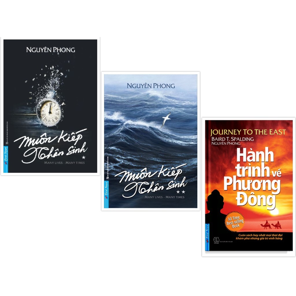 Combo 3 Quyển: Muôn Kiếp Nhân Sinh 1 + Muôn Kiếp Nhân Sinh 2 + Hành Trình Về Phương Đông (Khổ Nhỏ)