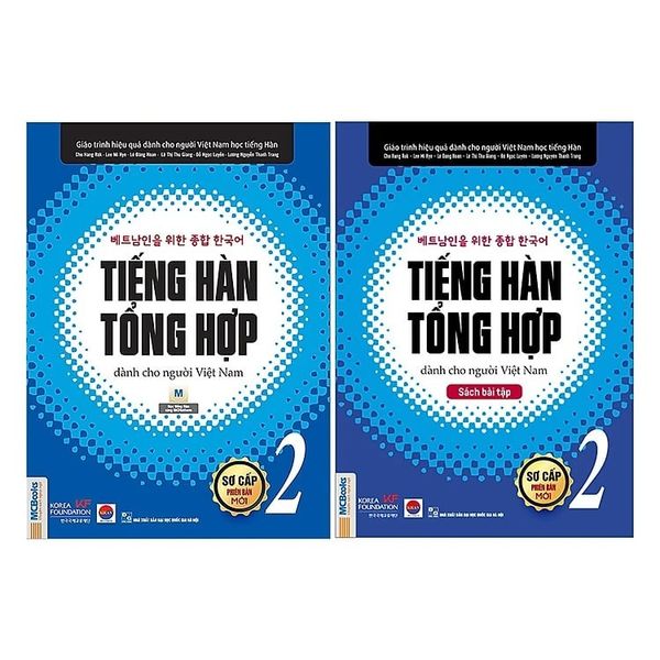  Combo 2 Quyển Tiếng Hàn Tổng Hợp Dành Cho Người Việt Nam (Sơ Cấp 2 + Sách bài tập) Bản Trắng Đen 