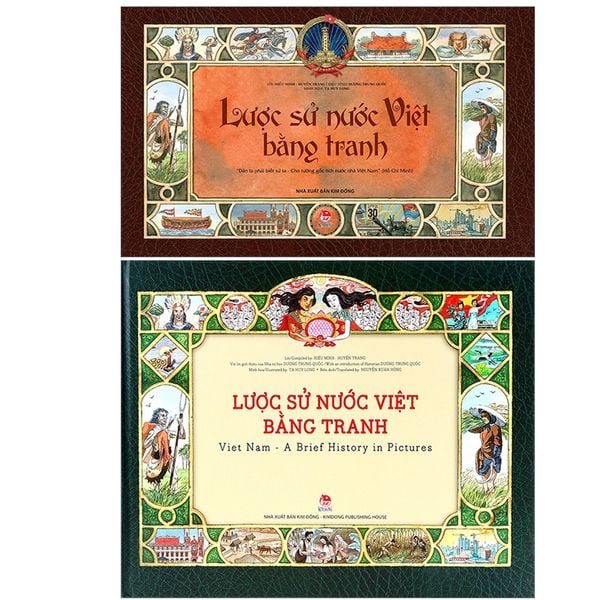  Combo 2 Quyển Lược Sử Nước Việt Bằng Tranh - Viet Nam - A Brief History In Pictures + Lược Sử Nước Việt Bằng Tranh 