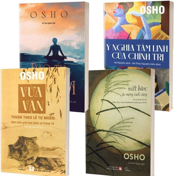  Combo 4 Quyển Của Osho ( Niết Bàn - Ác Mộng Cuối Cùng + Đạo Tu Yoga + Vừa Vặn + Ý Nghĩa Tâm Linh Của Chính Trị ) 