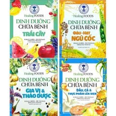 Combo 4 Quyển Dinh Dưỡng Chữa Bệnh ( Gia Vị & Thảo Dược + Đậu, Hạt & Ngũ Cốc + Dầu, Cá & Thực Phẩm Lên Men + Trái Cây )