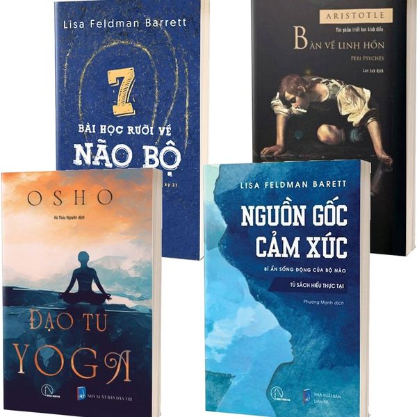  Combo 4 Quyển Hiểu Về Bản Chất Tâm Trí Con Người ( Nguồn Gốc Cảm Xúc + 7 Bài Học Rưỡi Về Não Bộ + Đạo Tu Yoga + Bàn Về Linh Hồn ) 
