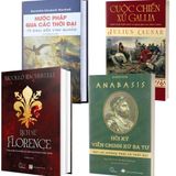  Combo 4 Quyển Lịch Sử Châu Âu ( Lịch Sử Florence  + Nước Pháp Qua Các Thời Đại + Cuộc Chiến Xứ Gallia + Anabasis ) 