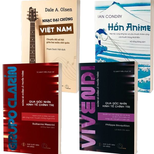  Combo 4 Quyển Tìm Hiểu Về Ngành Công Nghiệp Văn Hóa ( Hồn Anime + Nhạc Đại Chúng Việt Nam + Vivendi + Grupo Clarin ) 