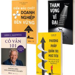 Combo 4 Quyển: Leader Mindset - Tư Duy Doanh Nhân Tầm Nhìn Lãnh Đạo (Cố Vấn 101 + Phương Pháp Quản Trị Mục Tiêu + Tham Vọng Vĩ Đại + Điểm Mấu Chốt Tạo Ra Doanh Nghiệp Bền Vững) - Nhiều Tác Giả