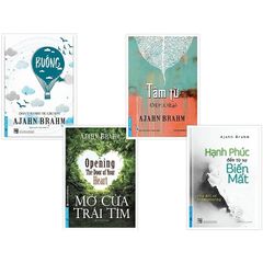 Combo 4 Quyển: Ajahn Brahm (Buông Bỏ Buồn Buông + Mở Cửa Trái Tim + Tâm Từ + Hạnh Phúc Đến Từ Sự Biến Mất)