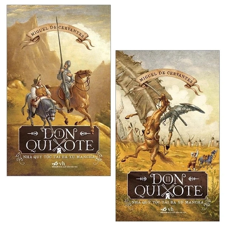 Combo 2 Quyển: Don Quixote Nhà Quý Tộc Tài Ba Xứ Mancha (Tập 1 + 2)