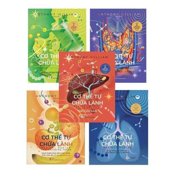  Combo Cơ Thể Tự Chữa Lành (Bộ 5 Cuốn) - Anthony William 