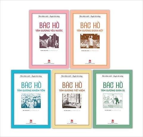 Bộ Sách - Rèn Nhân Cách - Luyện Tài Năng (Bác Hồ) - NXB Kim Đồng (Bộ 5 Quyển)
