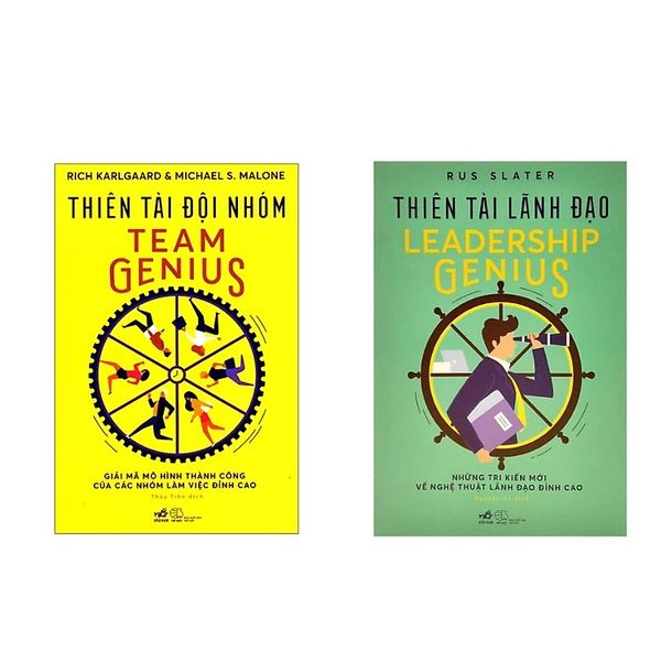  Combo 2 Quyển Thiên Tài Lãnh Đạo + Thiên Tài Đội Nhóm 