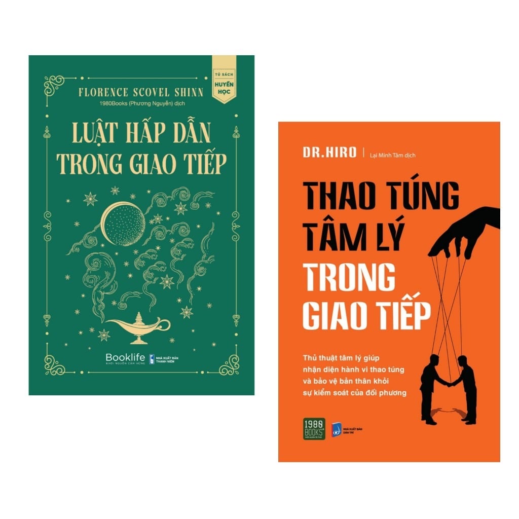 Combo 2 Quyển: Luật Hấp Dẫn Trong Giao Tiếp + Thao Túng Tâm Lý Trong Giao Tiếp - Florence Scovel Shinn, DR Hiro