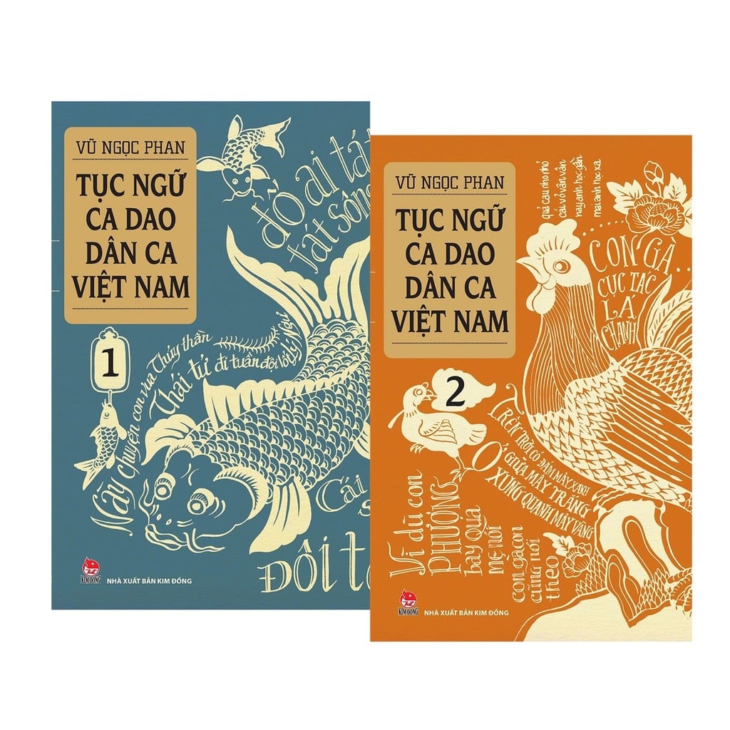 Combo 2 Quyển Tục ngữ - Ca dao - Dân ca Việt Nam (Tập 1 + 2)