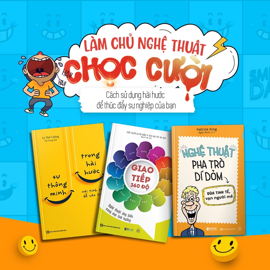 Combo 3 Quyển Làm Chủ Nghệ Thuật Chọc Cười - Cách Sử Dụng Hài Hước Để Thúc Đẩy Sự Nghiệp Của Bạn - Nhiều Tác Giả