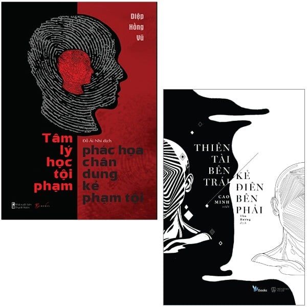  Combo 2 Quyển: Tâm Lý Học Phạm Tội - Phác Họa Chân Dung Kẻ Phạm Tội + Thiên Tài Bên Trái, Kẻ Điên Bên Phải 
