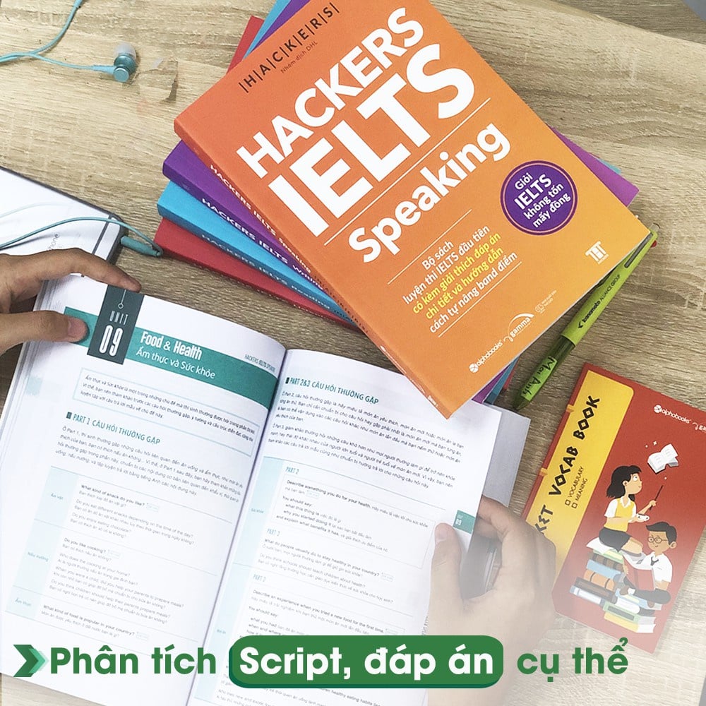 Combo Sách Hackers IELTS Trọn Bộ - Writing + Listening + Reading + Speaking (Bộ 4 Cuốn)