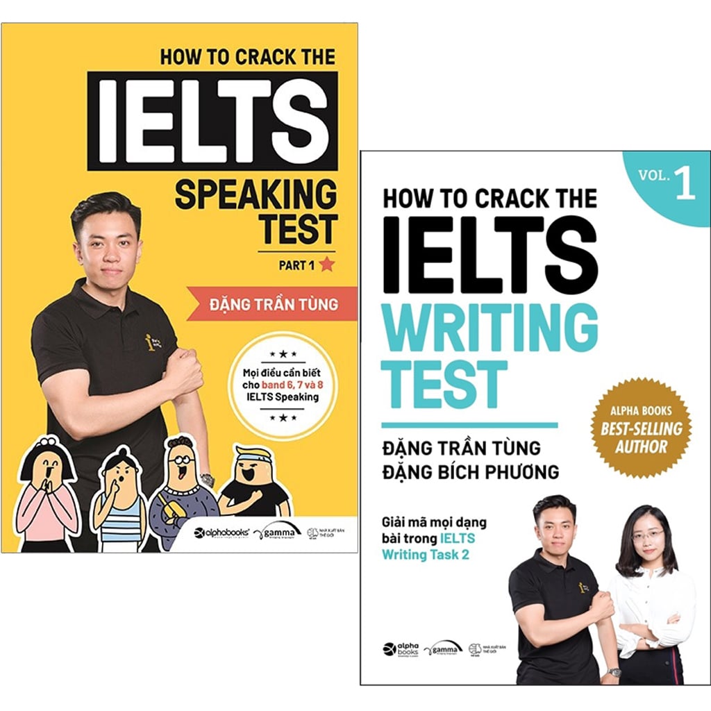 Sách  Combo How To Crack The Ielts Speaking Test + Writing Test  (Bộ 2 Quyển)