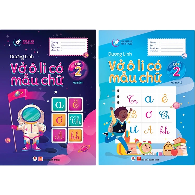 Combo Luyện Nét Chữ Rèn Nết Người - Lớp 2 (2 Quyển) - Dương Linh