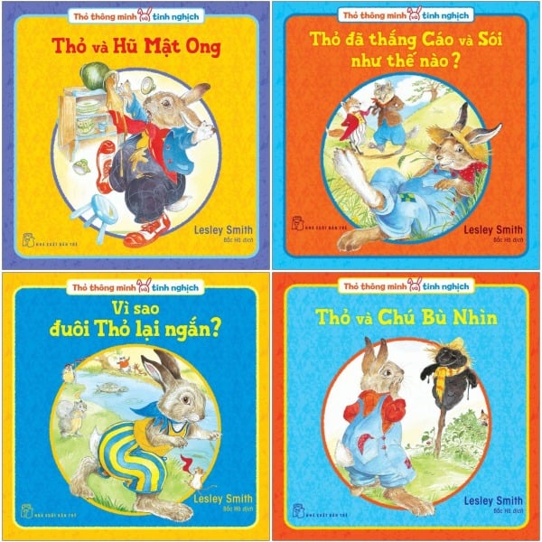 Combo 4 Cuốn Thỏ Thông Minh Và Tinh Nghịch - Lesley Smith