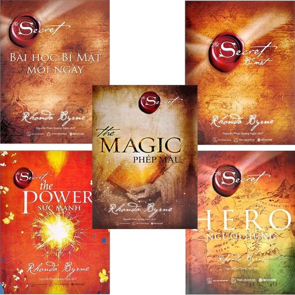 Combo Trọn bộ 5 Quyển Của Rhonda Byrne: Phép Màu + Bí Mật + Sức Mạnh + Người Hùng + Bài Học Bí Mật Mỗi Ngày 