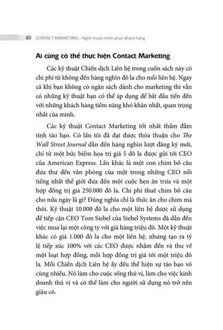  Contact Marketing - Nghệ Thuật Chinh Phục Khách Hàng - Stu Heinecke 